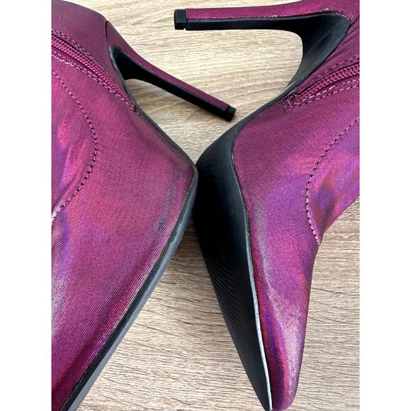 NWD Lady Go Diva Ambient Vibes Thigh High Pink Metallic Boot Coquette Size 6.5 - Picture 9 of 10